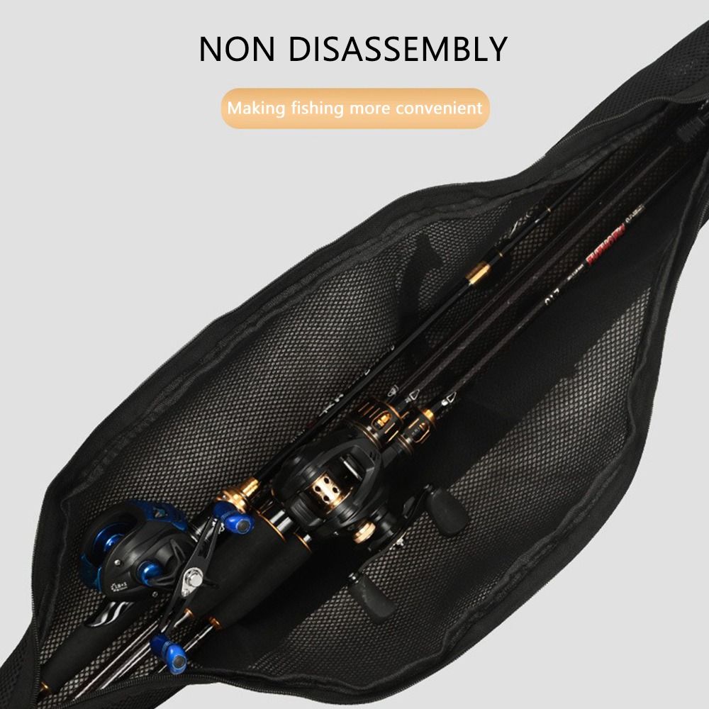 Fishing Rod Case - Taşınabilir Katlanır Olta Çantası Siyah Omuz