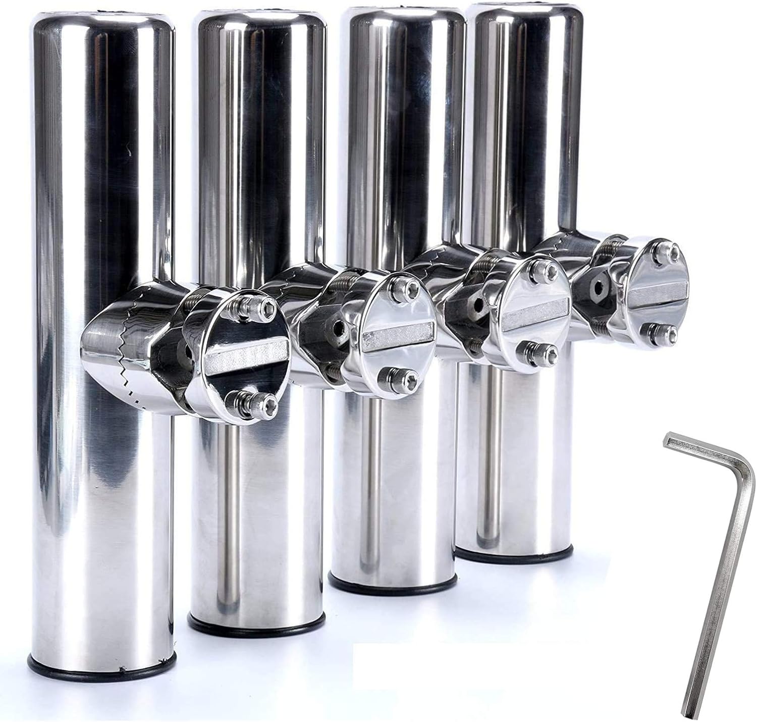 Fishing Rod Holder - Paslanmaz Kelepçe Çubuk Tutucu Çelik Montaj