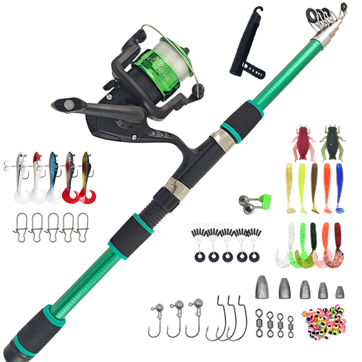 Fishing Rod Combo - Taşınabilir Teleskopik Olta ve Makara Seti