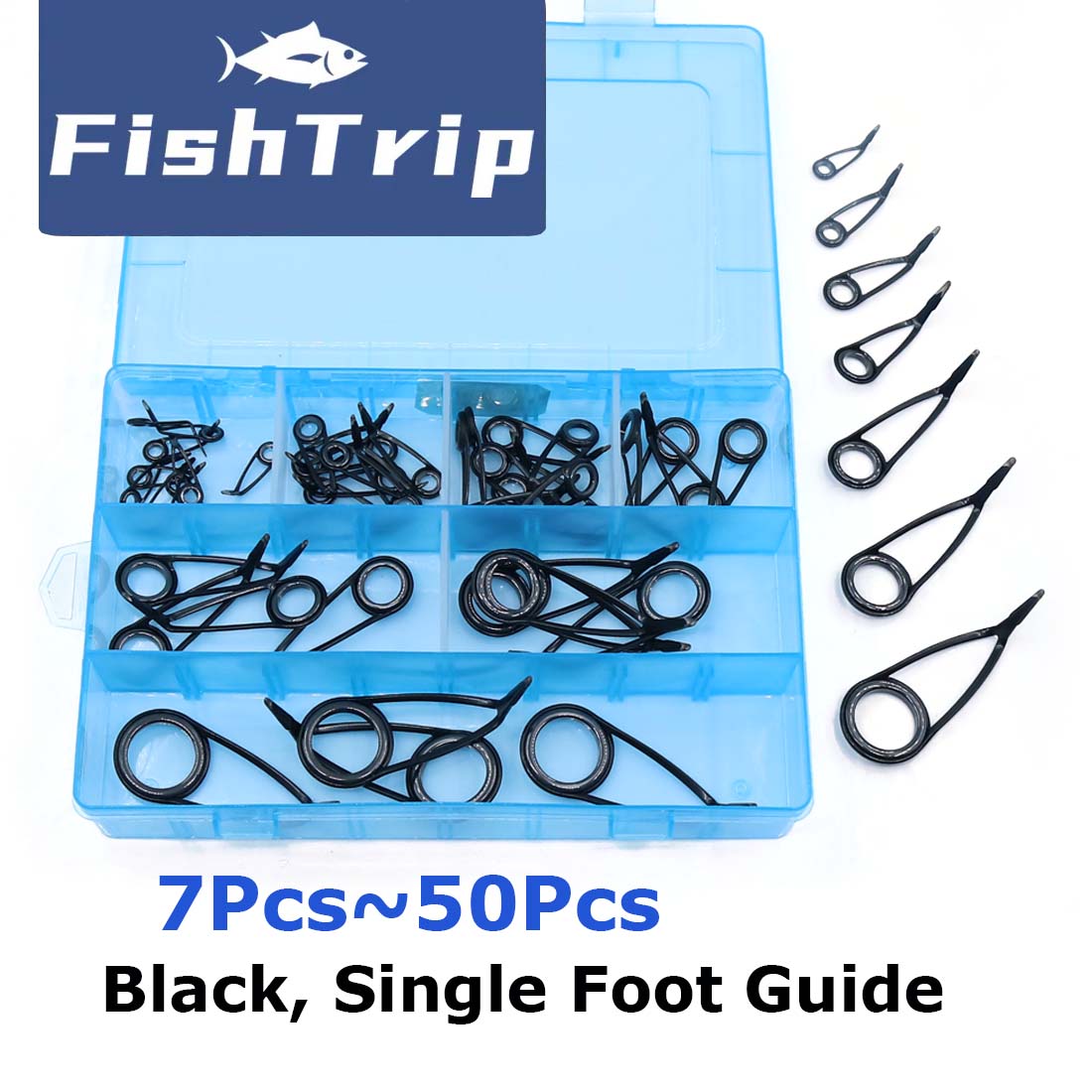 Fishing Rod Guide Replacement - Olta Kılavuzu tamir kiti Yüksek Tek