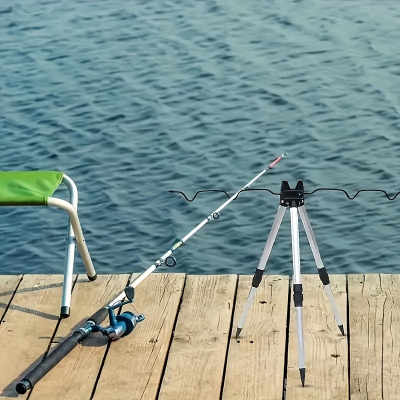 Fishing Rod Casting - 1 adet teleskopik alüminyum alaşımlı tutucu