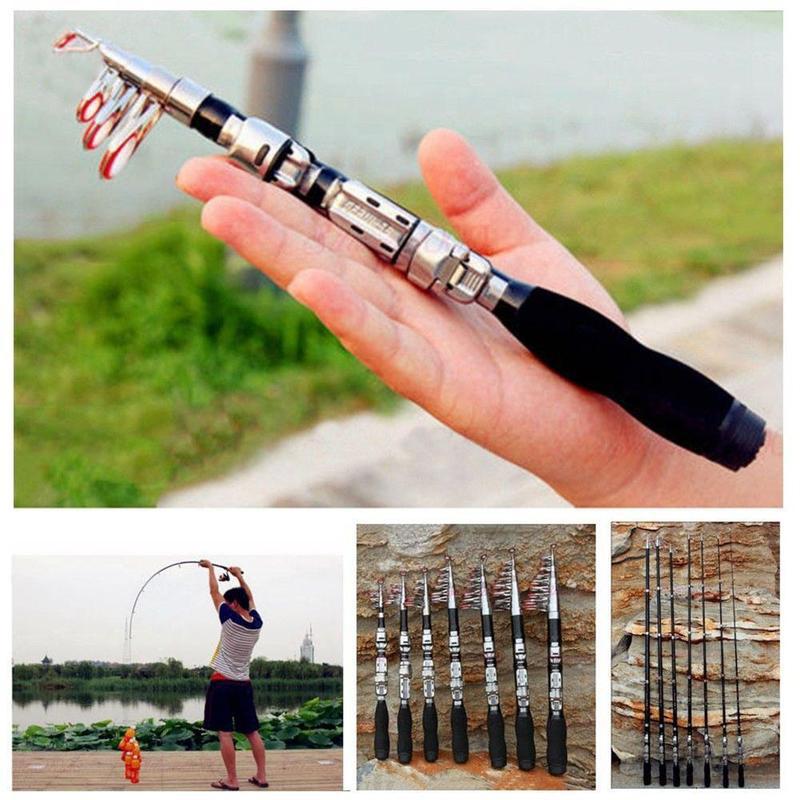 Fishing Rod Casting - 1M Ayarlanabilir Teleskopik Olta Kamışı Pratik