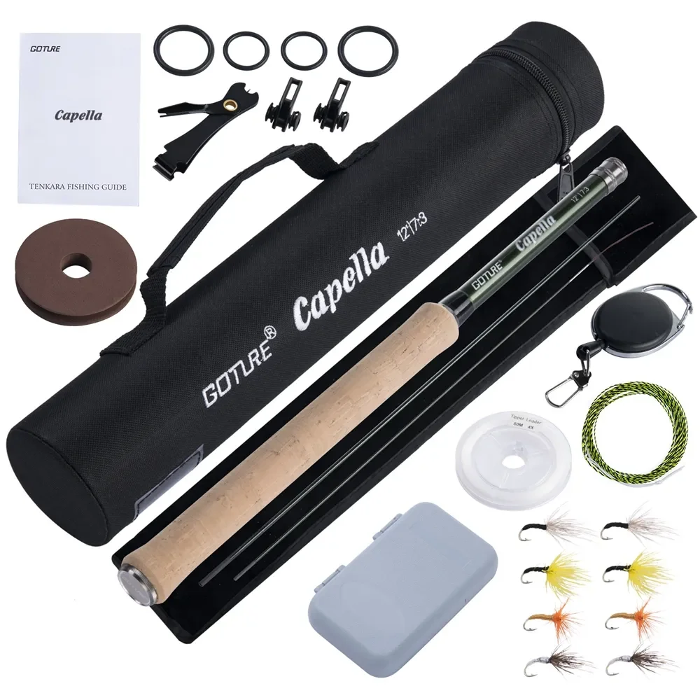 Fishing Rod Carbon Fiber - Goture 12FT Klasik Tenkara Sinek Olta