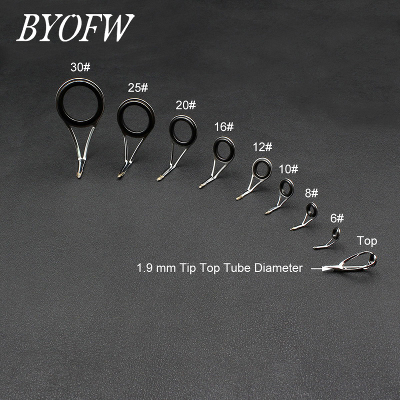 BYOFW 9 adet paslanmaz çelik s - Fishing Rod Guide Replacement incelemesi ve fiyatı