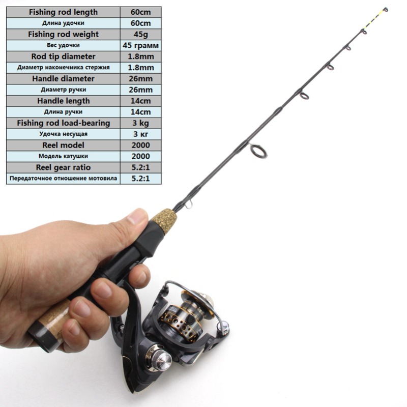 60 cm 2 İpuçları Çubuk Makaras - Fishing Rod Ice incelemesi ve fiyatı