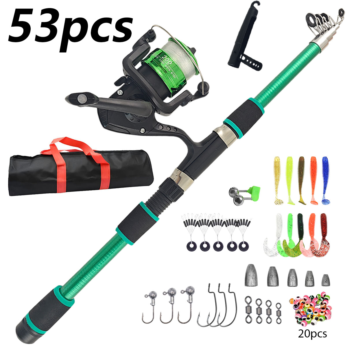 Taşınabilir Teleskopik Olta ve - Fishing Rod Combo incelemesi ve fiyatı