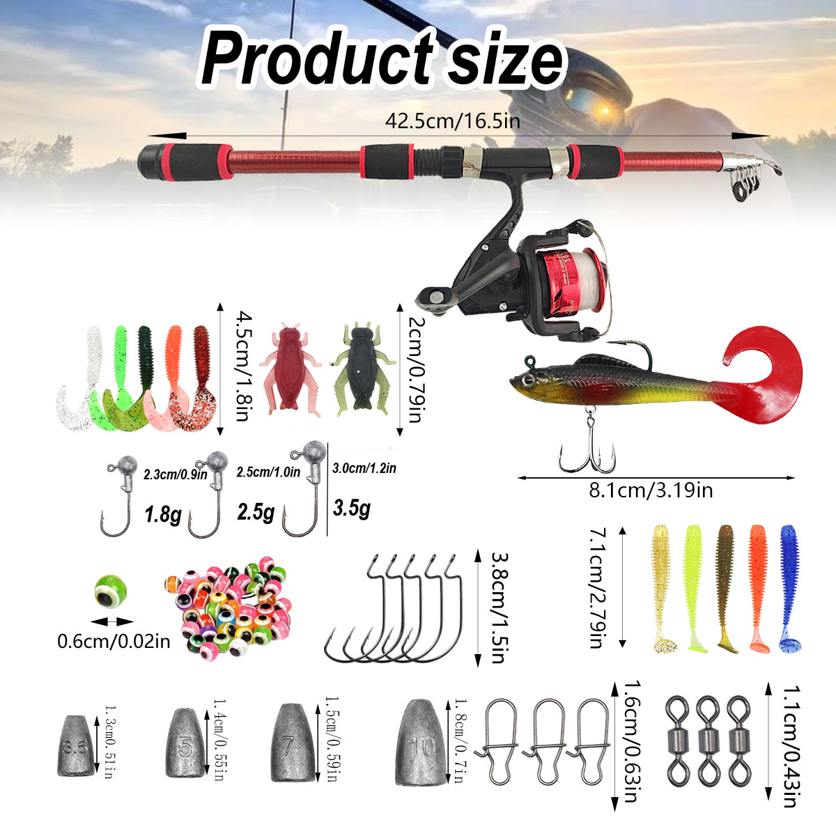 Taşınabilir Teleskopik Olta ve - Fishing Rod Combo incelemesi ve fiyatı