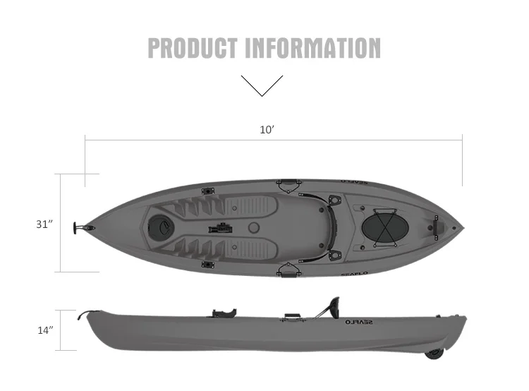 10ft 1 kişi HDPE plastik tekne - Fishing Rod Boat incelemesi ve fiyatı
