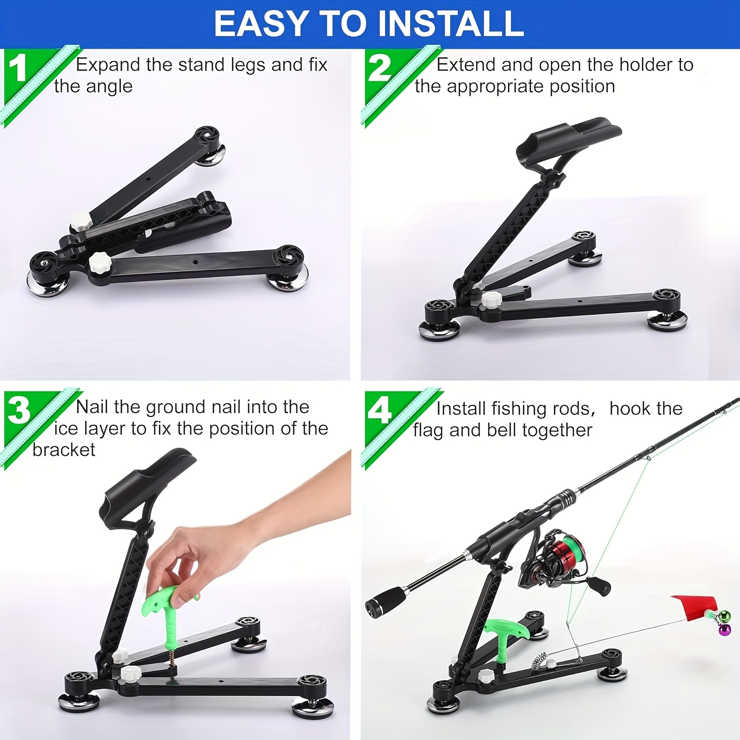 Çan ve Bayraklı Katlanabilir B - Fishing Rod Ice incelemesi ve fiyatı