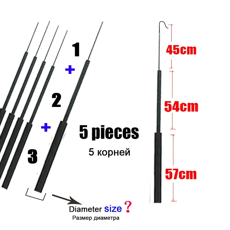 4.1mm-6.4mm 5 adet Olta ucu Ye - Fishing Rod Tip Replacement incelemesi ve fiyatı