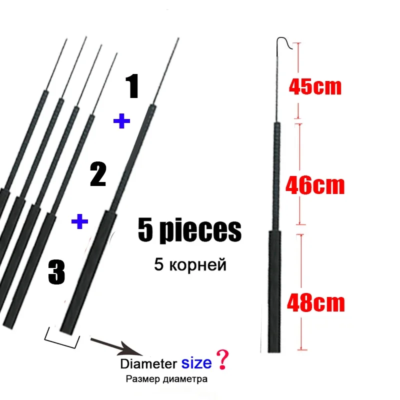 4.1mm-6.4mm 5 adet Olta ucu Ye - Fishing Rod Tip Replacement incelemesi ve fiyatı