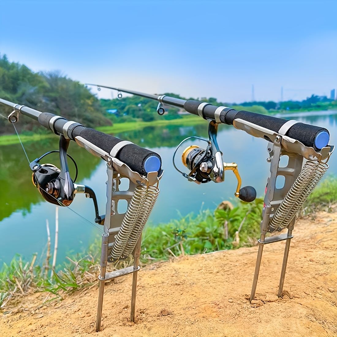 Otomatik Yaylı Olta Tutucu, Ay - Fishing Rod Holder incelemesi ve fiyatı