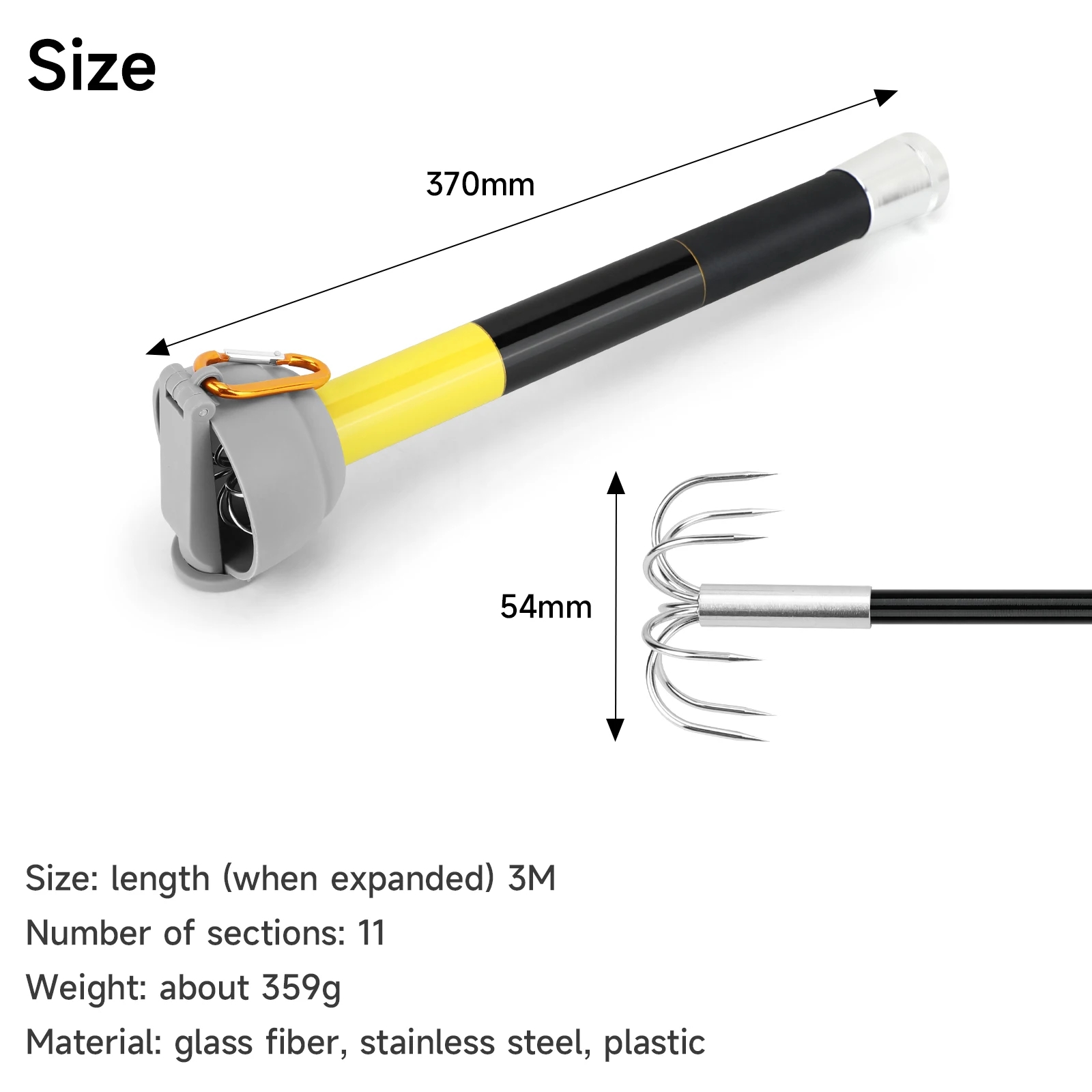 SANLIKE 7 pençeli Paslanmaz Çe - Fishing Rod Carbon Fiber incelemesi ve fiyatı
