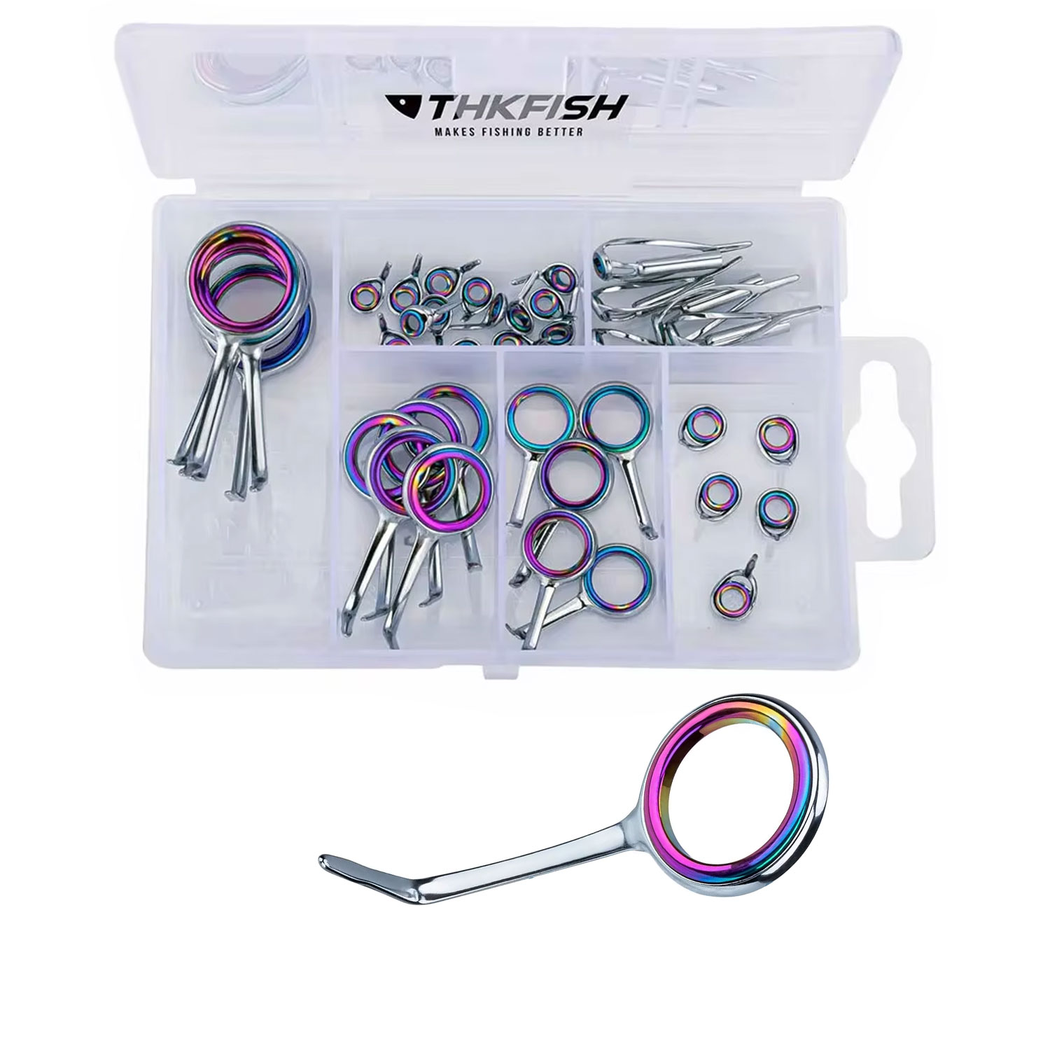40 adet renkli olta kılavuzlar - Fishing Rod Building Kit incelemesi ve fiyatı